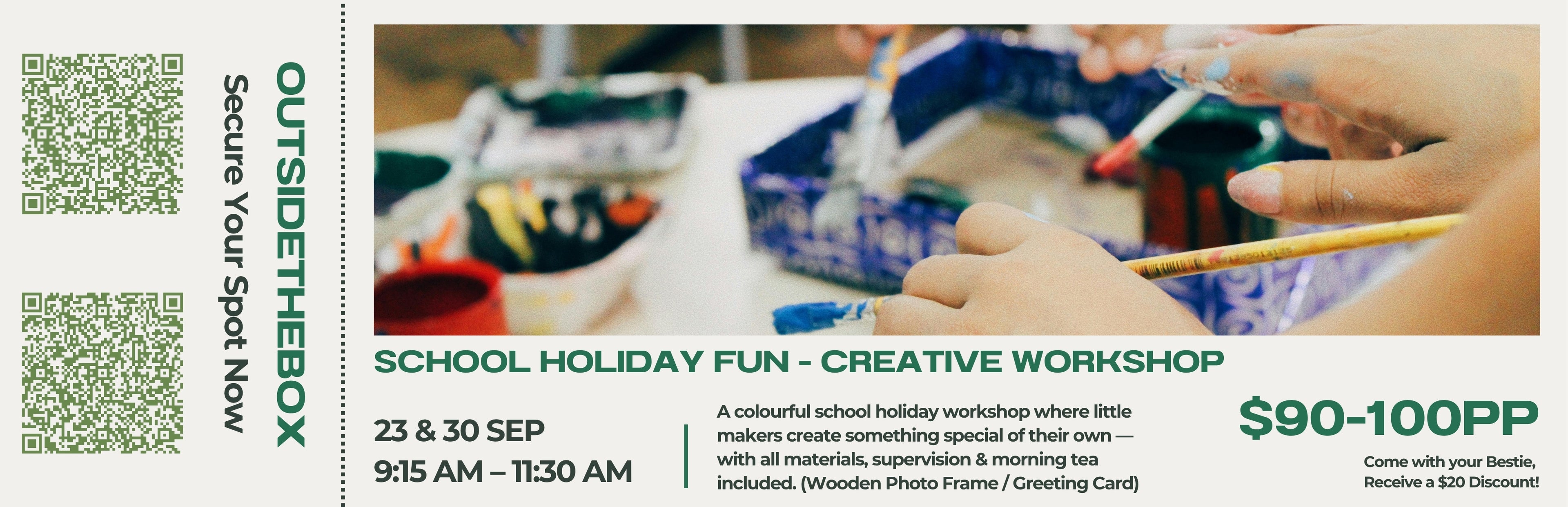 School Holiday Workshop | Greeting Card Making 💌✨ (Wednesday 30 September 2026 | 9:15 AM–11:30 AM | Ages 6+)