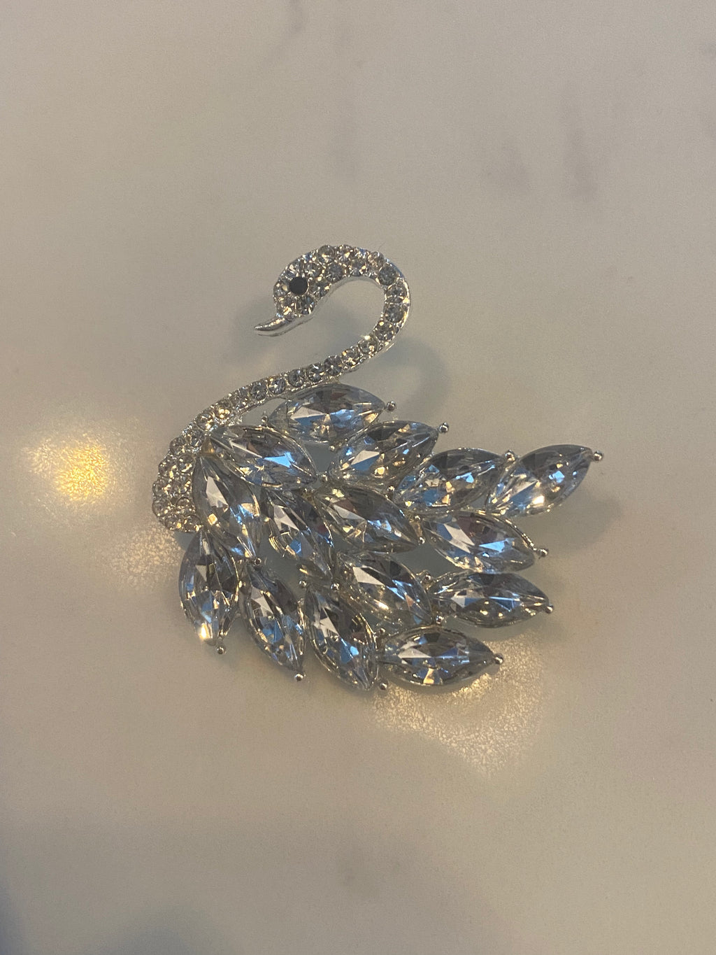 Broche Cygne Diamante