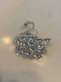 Diamonte Swan Brooch