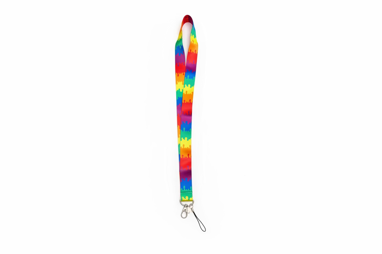 Rainbow lanyard