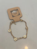 Roman Numeral Gold Bracelet