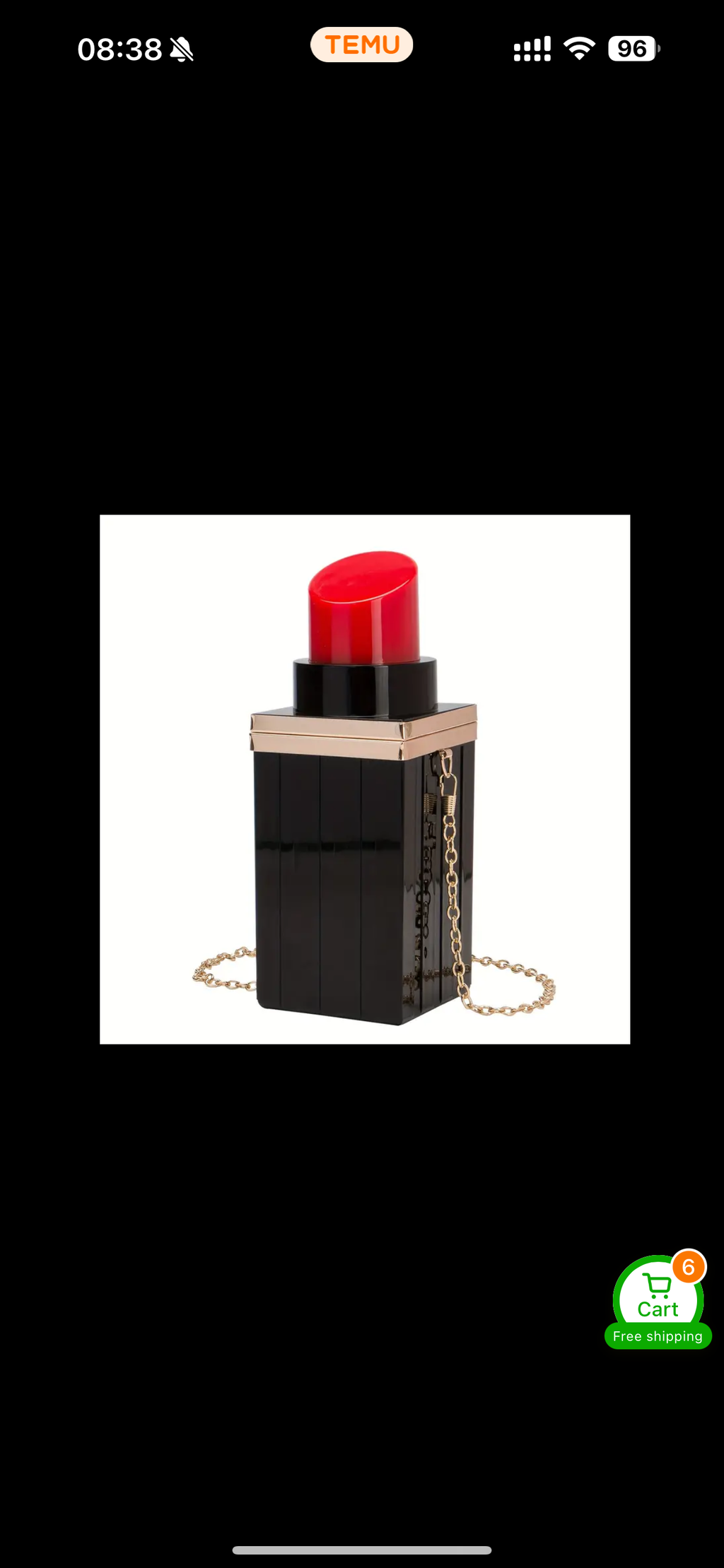 Sac à main rouge à lèvres