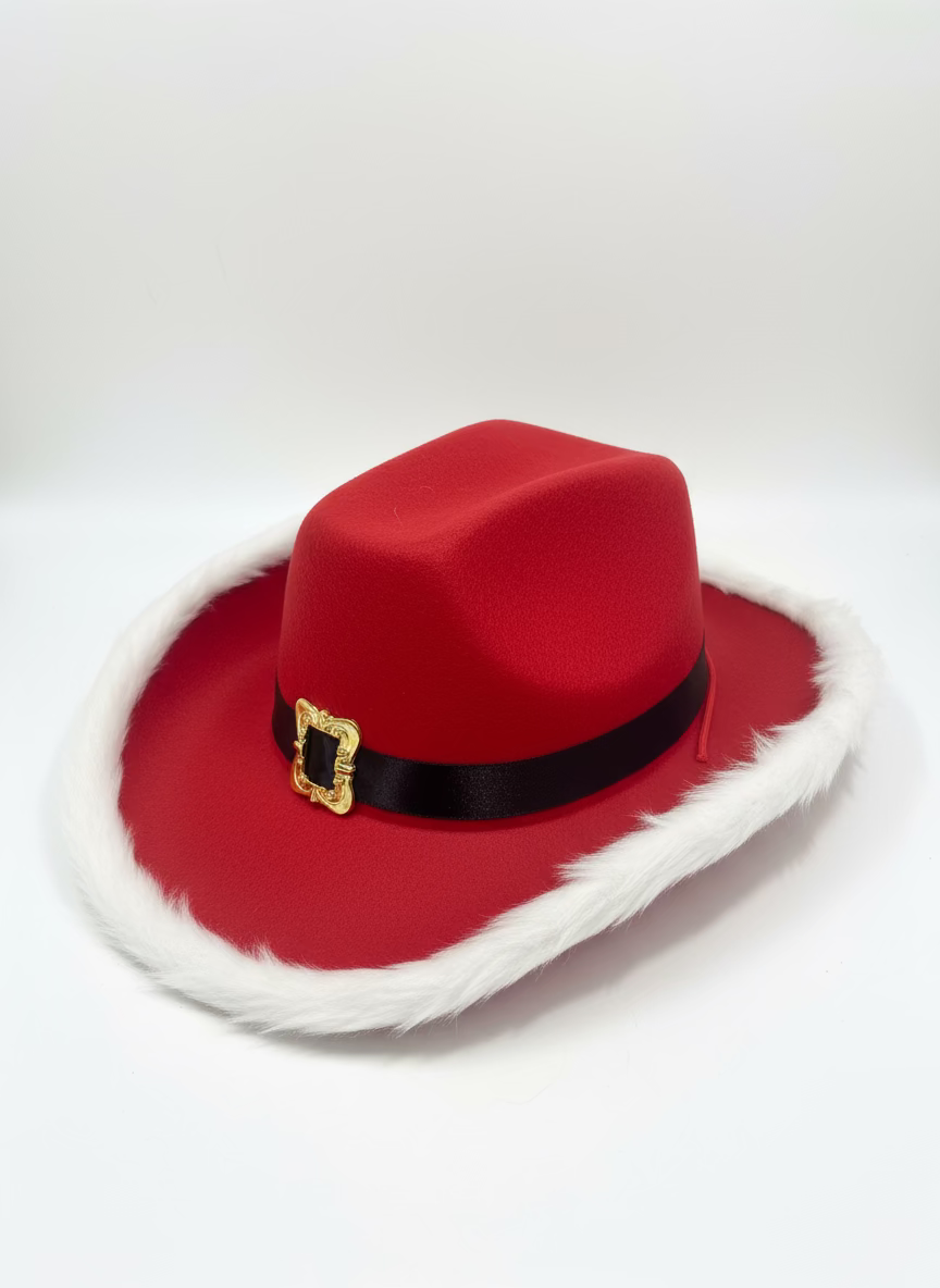Christmas Coyboy Hat