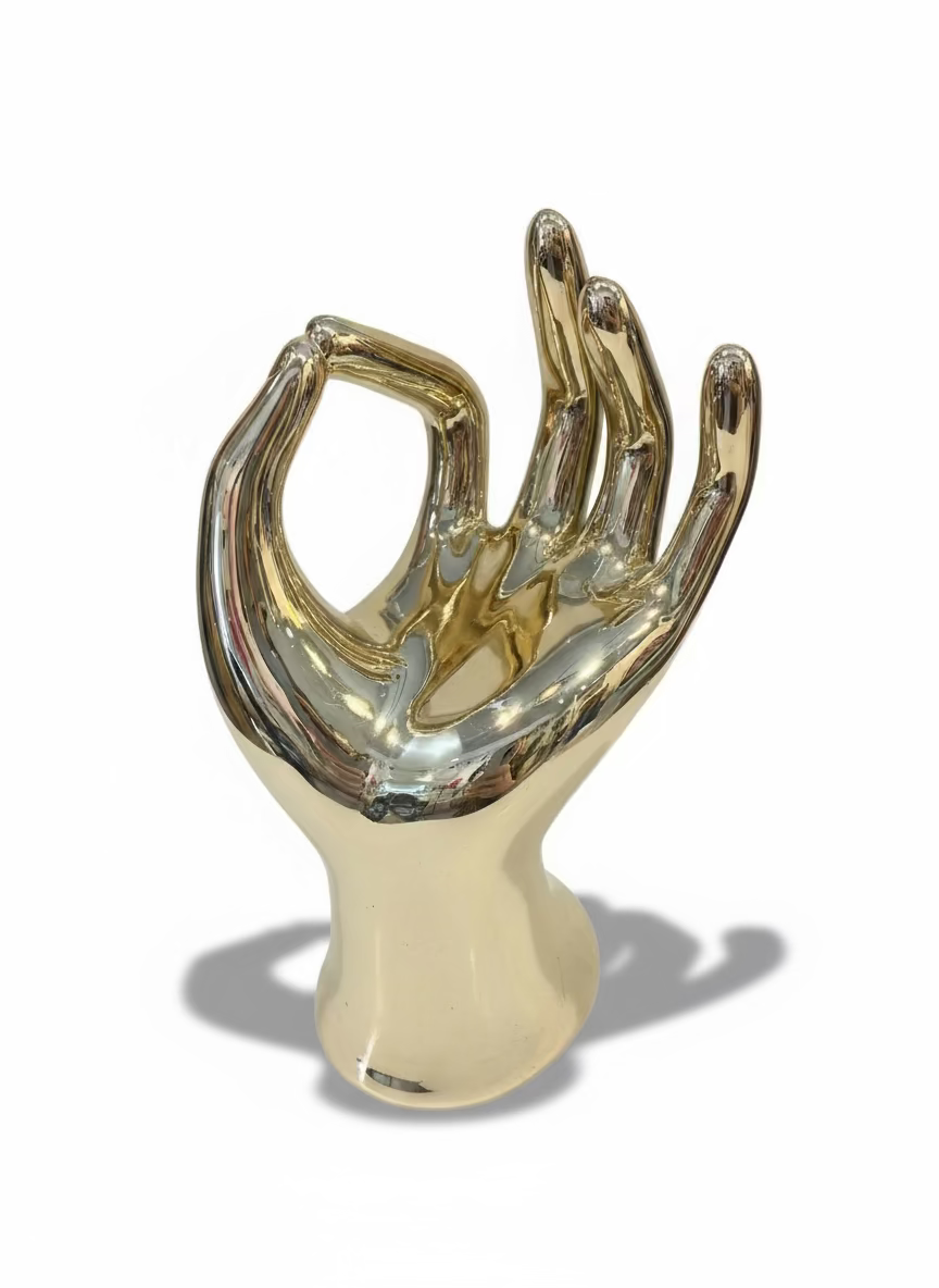 Ceramic Gold Hand