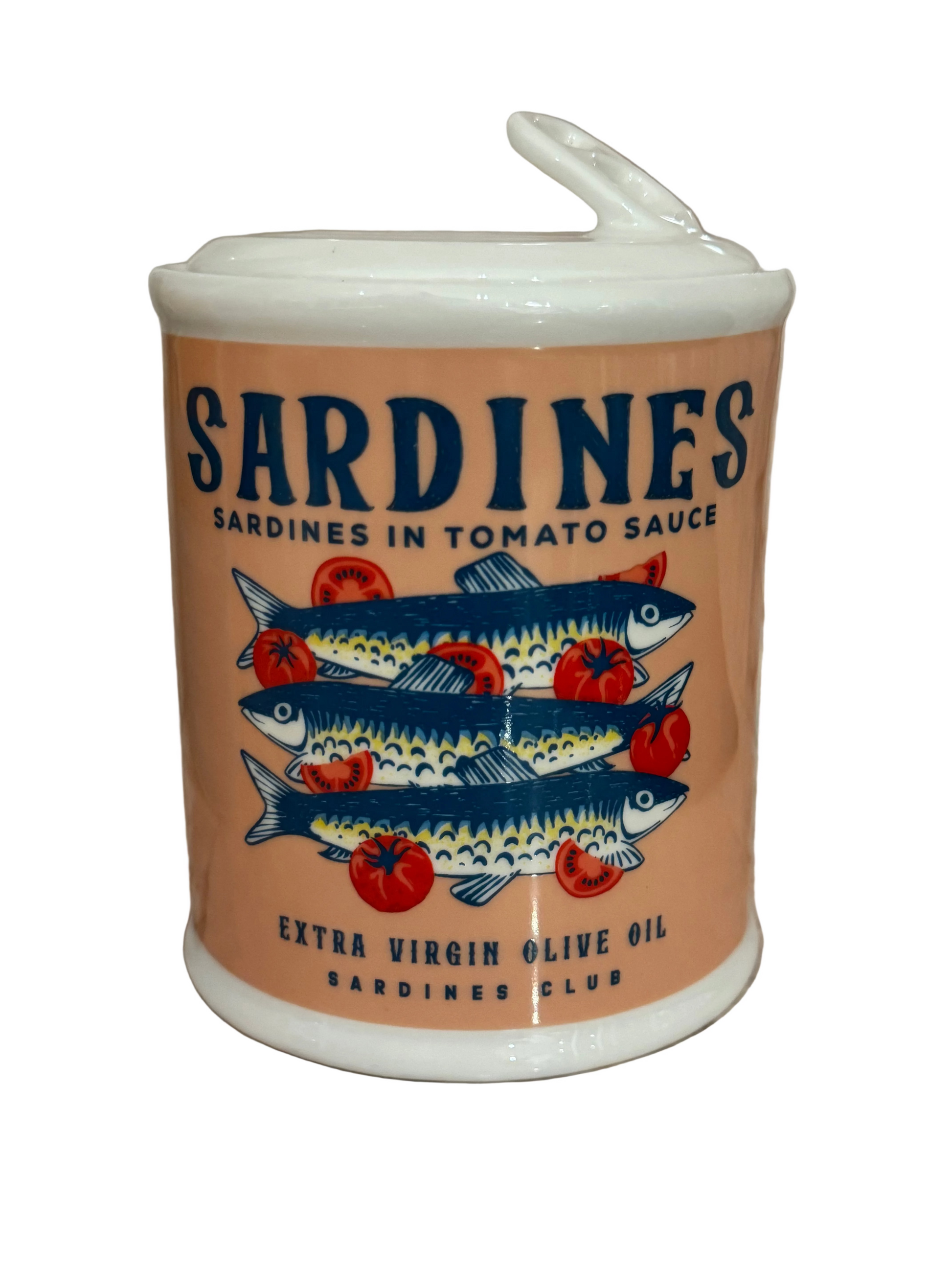 Ceramic Sardine Can with Lid