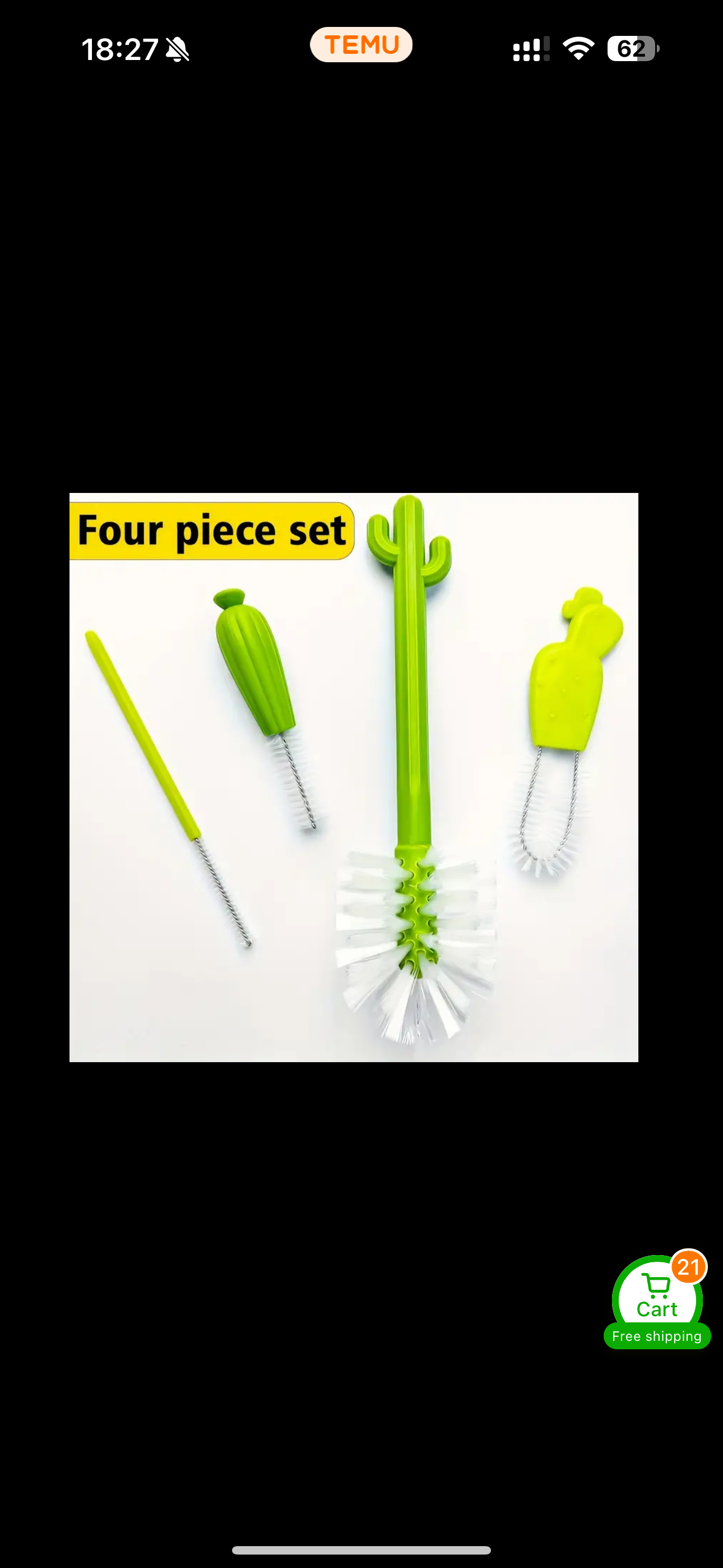 Cactus brushes cleaning set