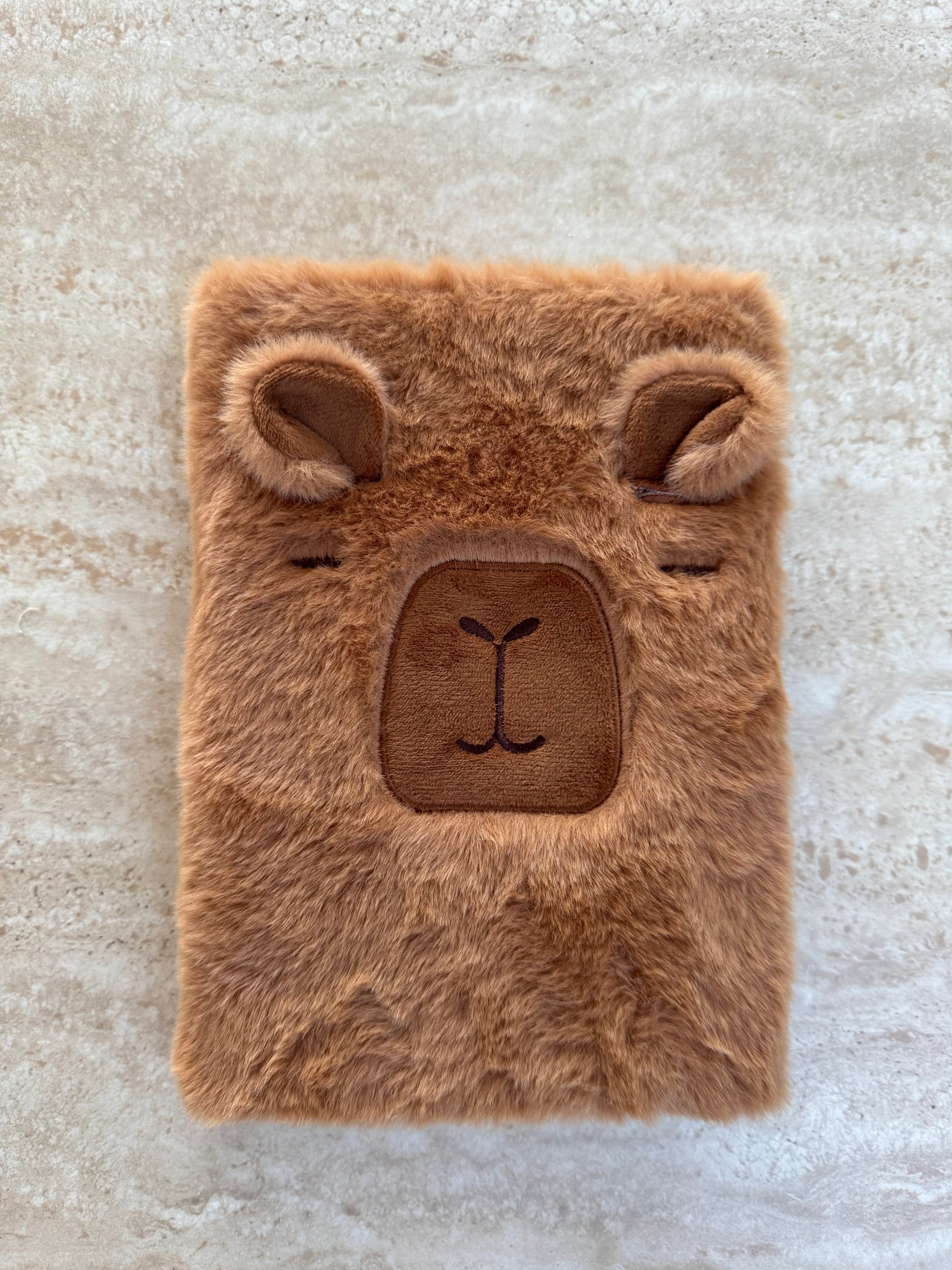 Plush Capybara journal
