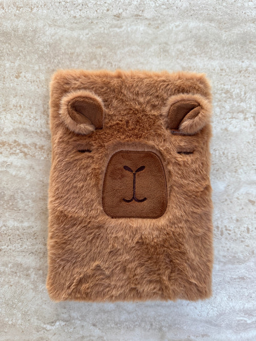 Plush Capybara journal