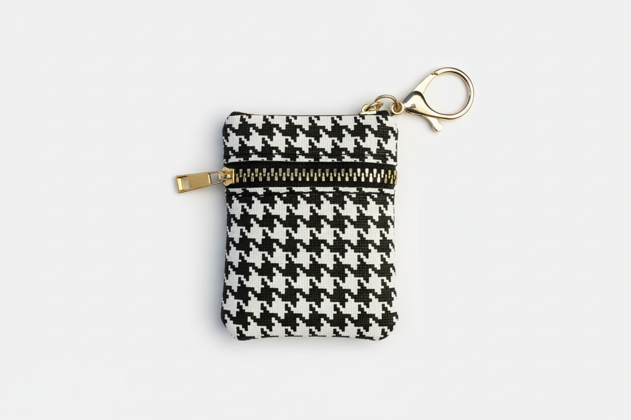Houndstooth iPod Case Keychain