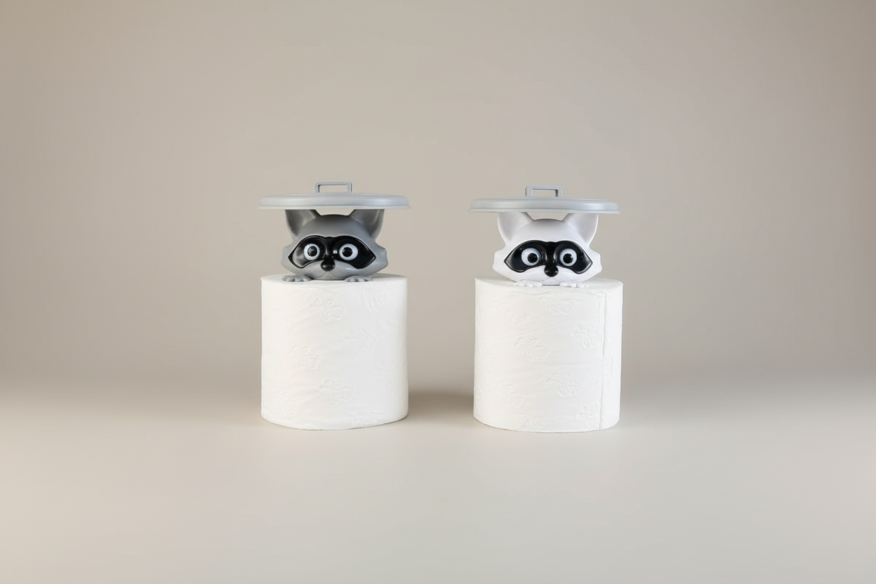 Raccoon Paper Roll Holder