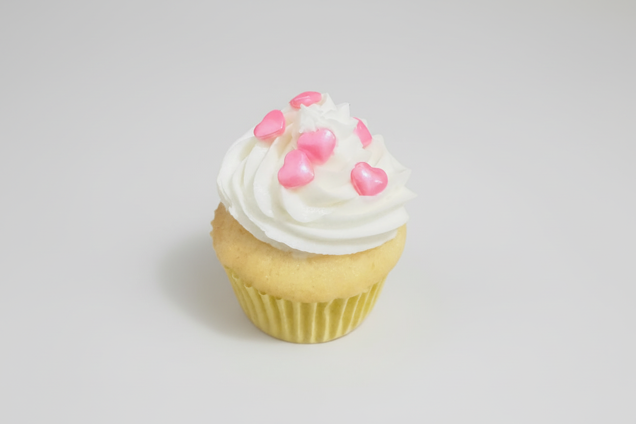 Dairy-Free & Gluten-Free Vanilla Cupcake - Valentine's & Easter Limited Edition