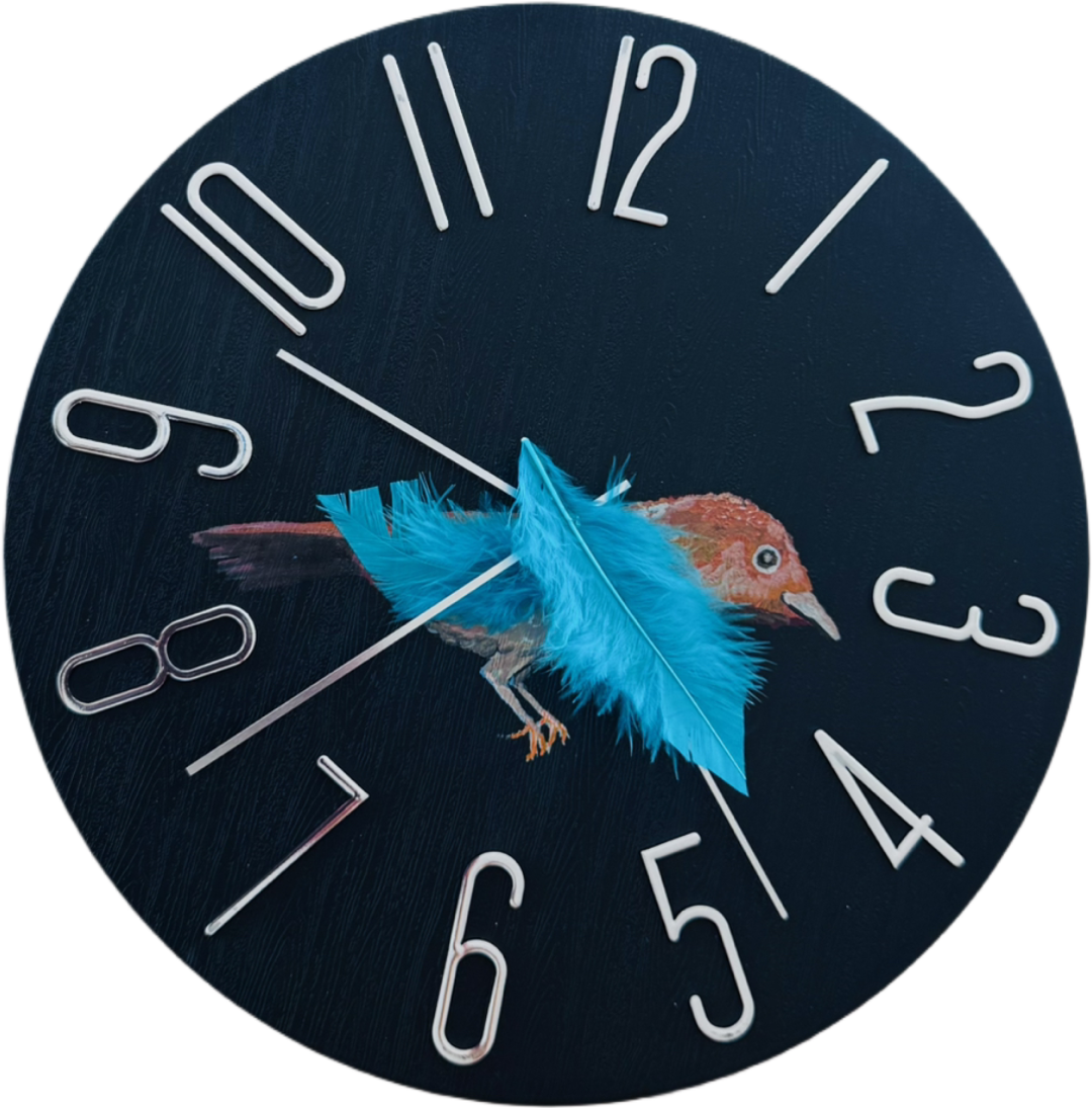 Handcrafted Bird Clock