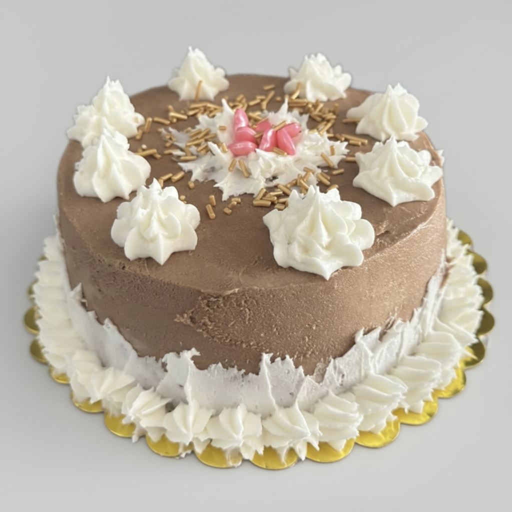 6 inch Iced Plant-Based Mud Cake (GF, V, EF, DF) - SINGLE Layer