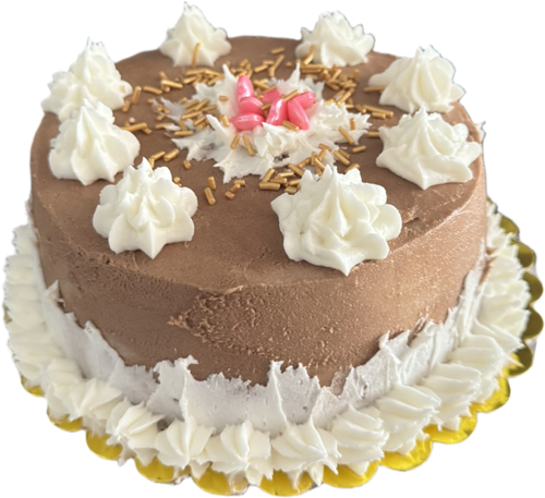 6 inch Iced Plant-Based Mud Cake (GF, V, EF, DF) - SINGLE Layer