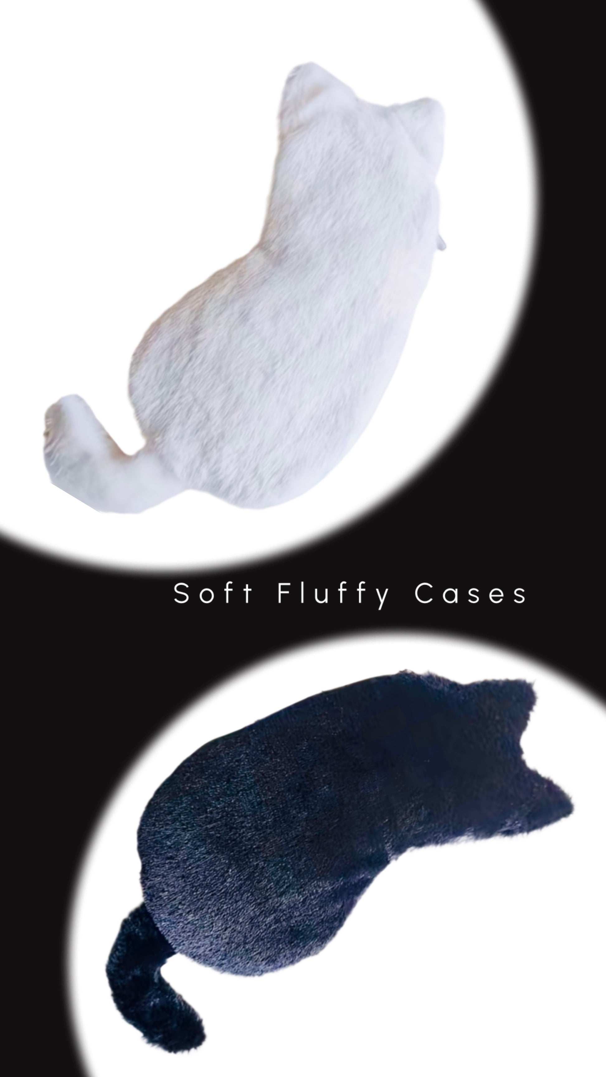 Fluffy Cat Bags ( Black or White)