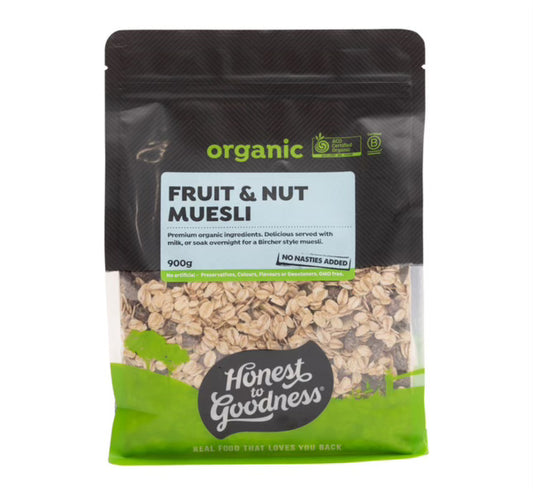 Organic fruits & nut muesli