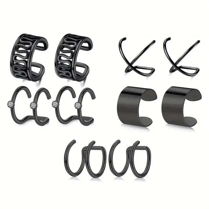 Boucles d'oreilles simples (5 styles)