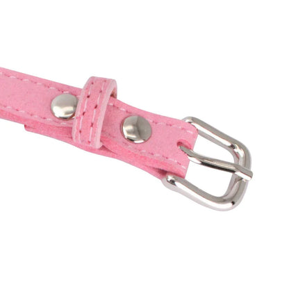 Pink diamonte harness with bow