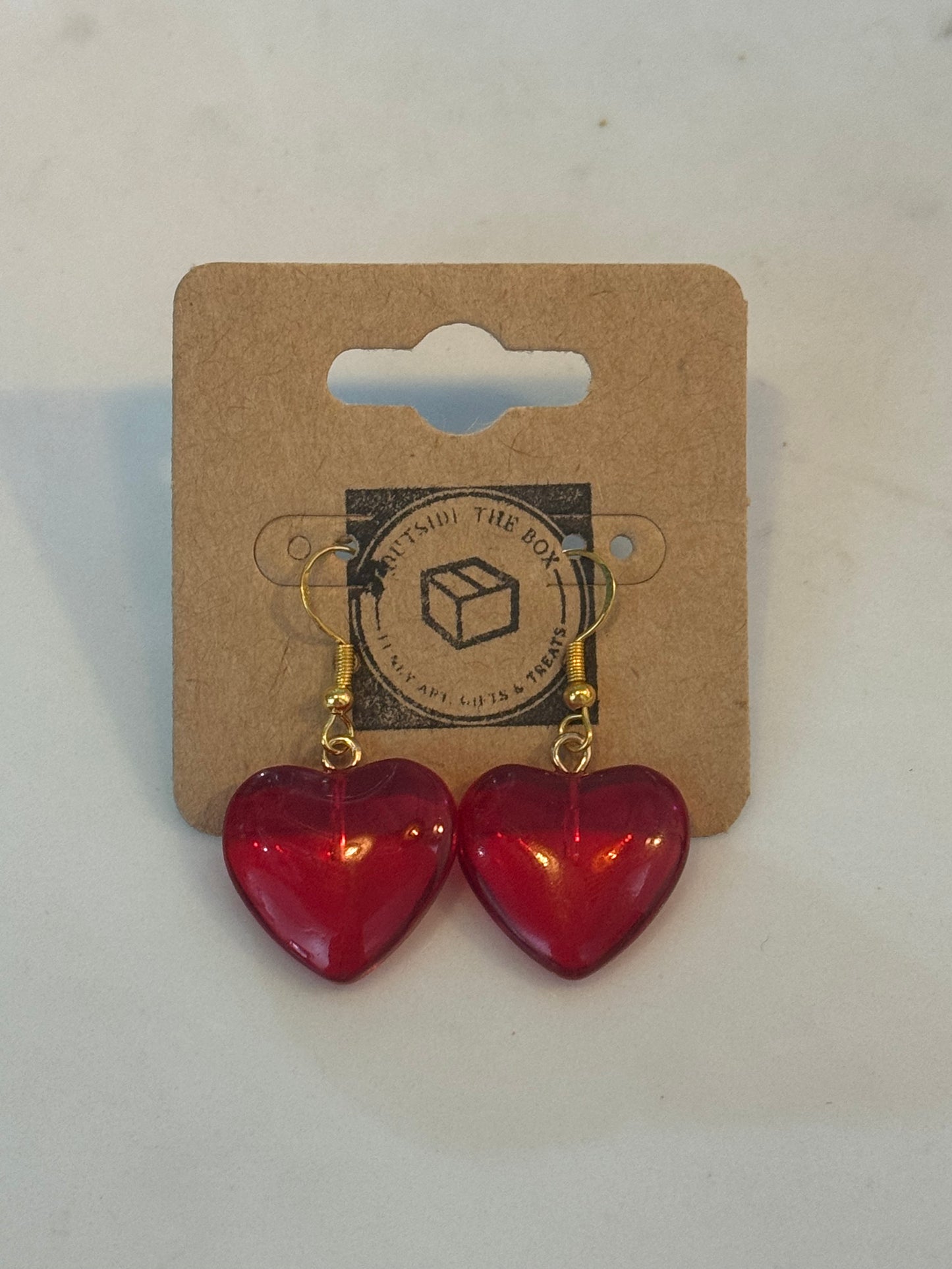 3D Heart sterling silver earrings