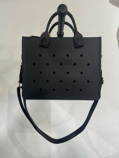 Rubber Bag with Strap and Inner Zipped Bag