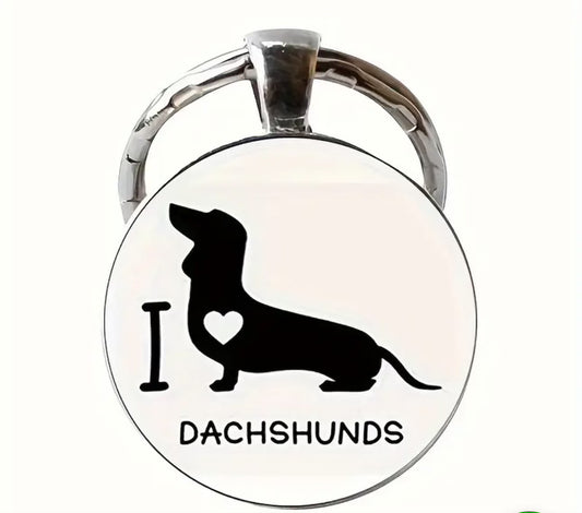 ‘I love Dachshunds’ keychain