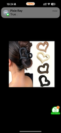 Small Heart Claw Hair Clip