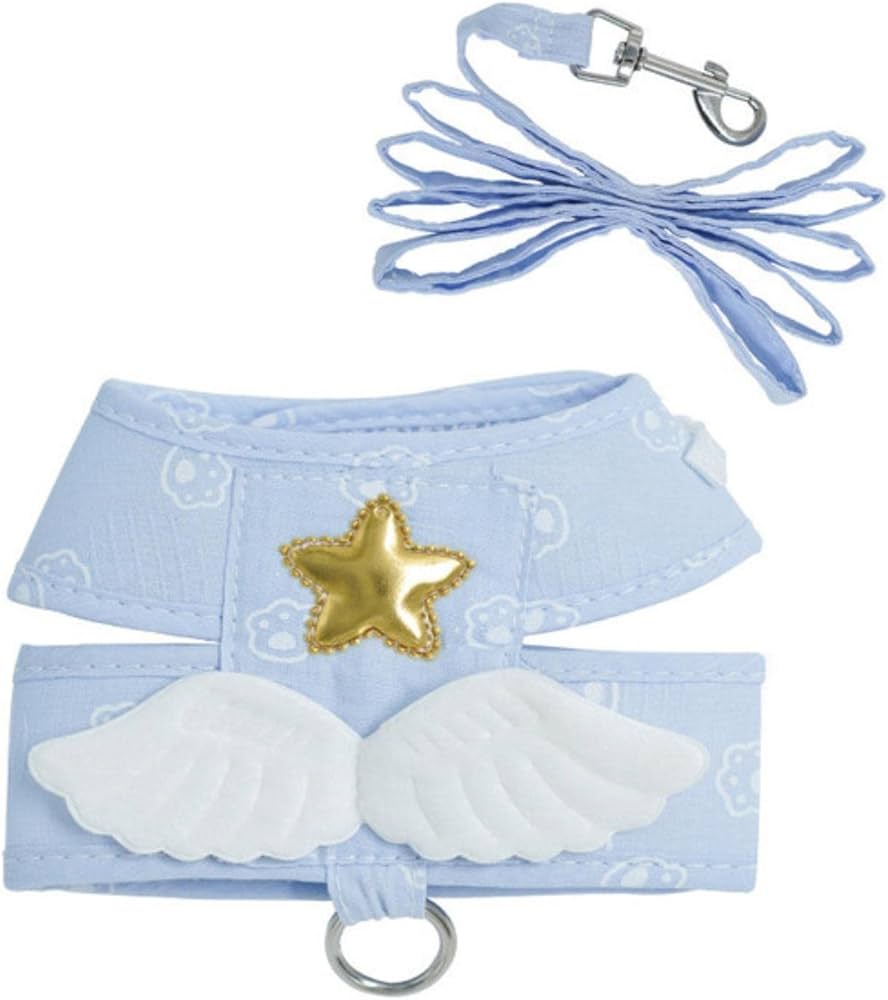 Dog/Cat harness with angel wings and leash set