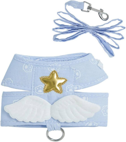 Dog/Cat harness with angel wings and leash set