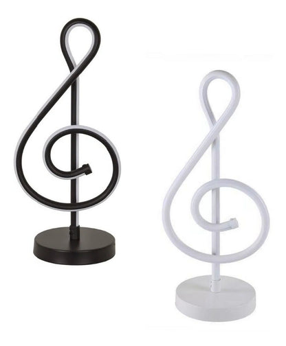 Musical note neon light