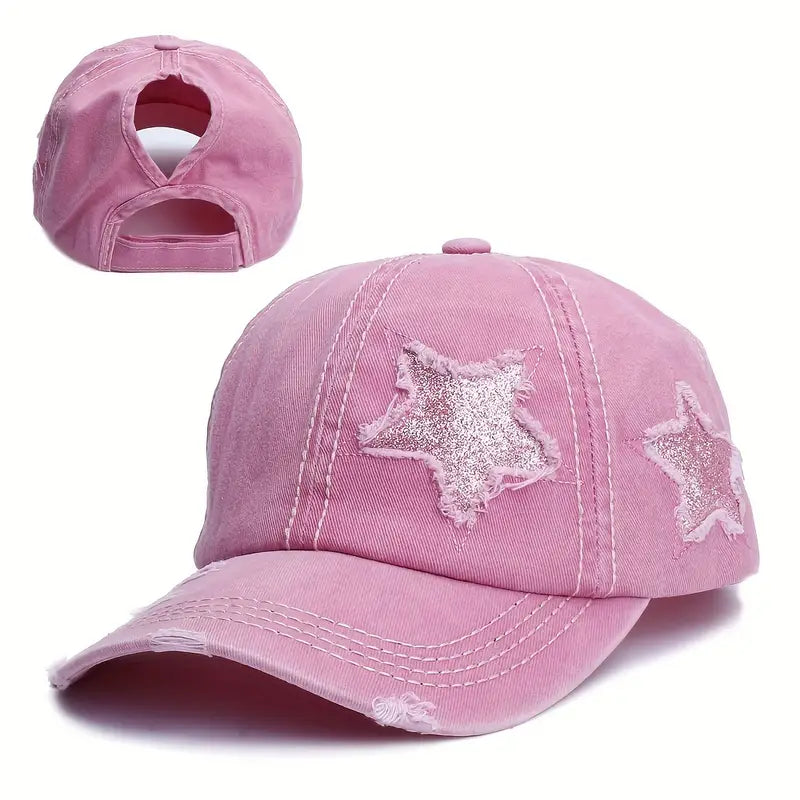 Glitter star cap