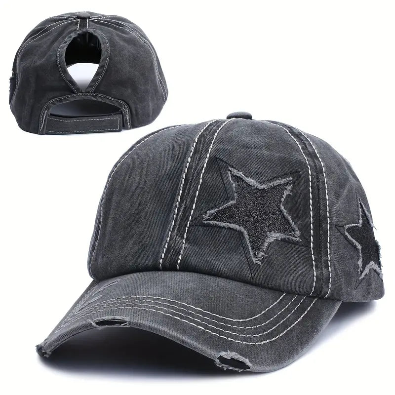 Glitter star cap