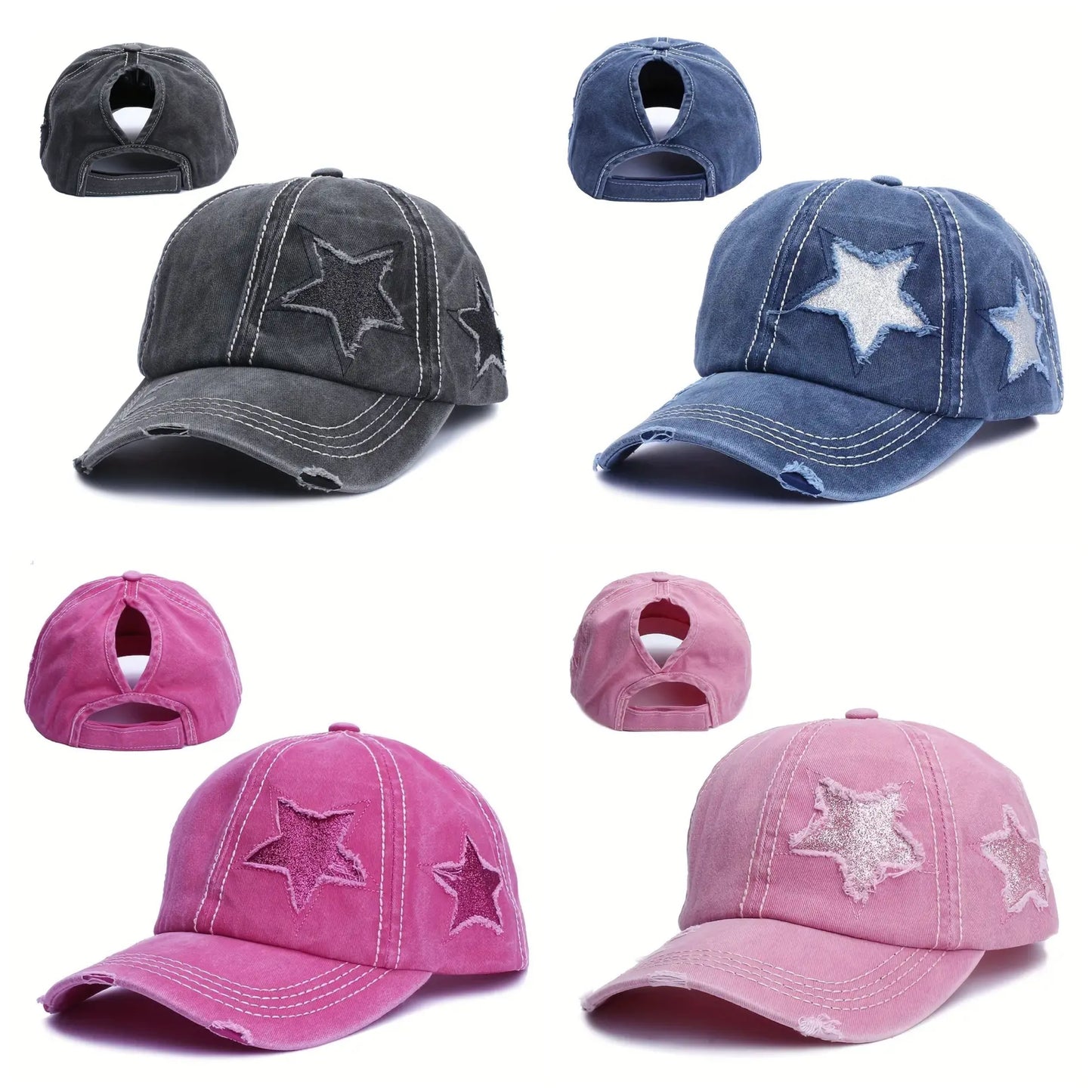 Glitter star cap