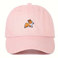 Casquette de baseball rose Shiba Inu