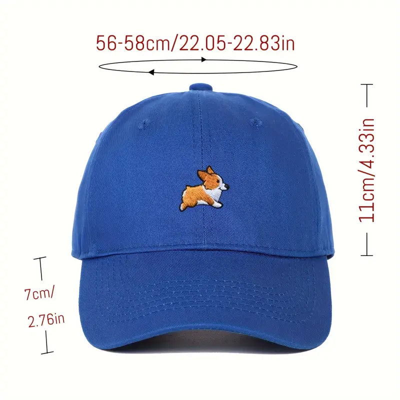 Casquette de baseball rose Shiba Inu
