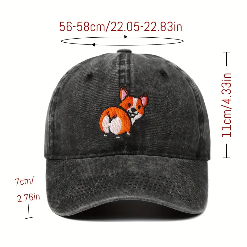 Corgi butt baseball cap