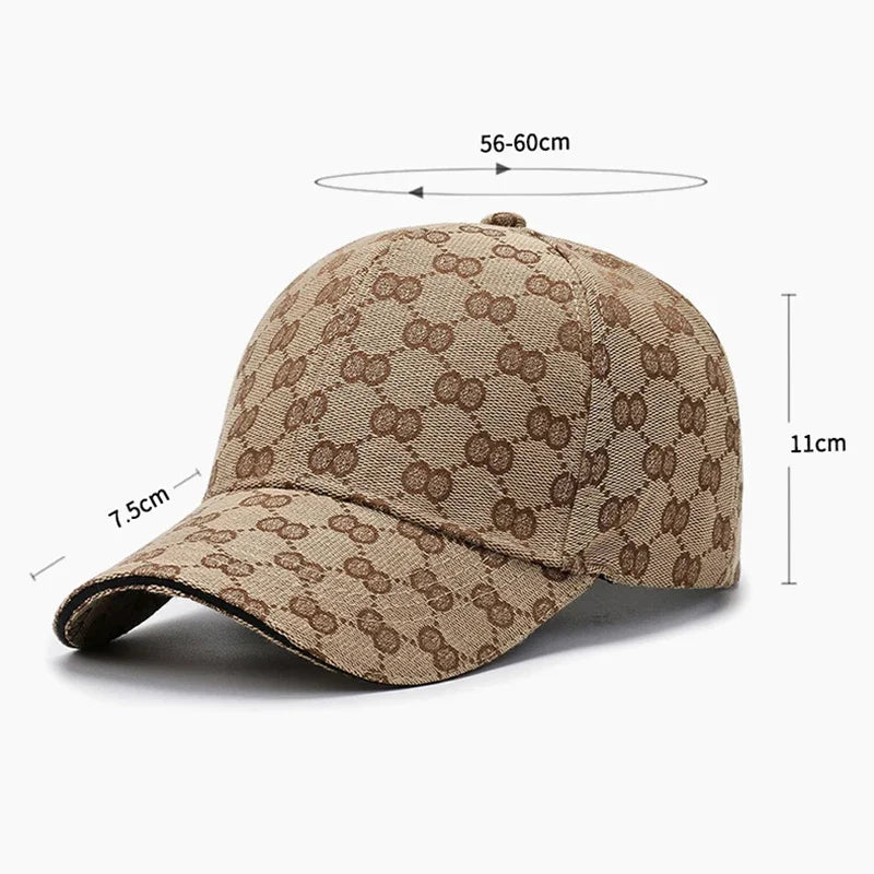 Casquette de baseball à imprimé chaîne
