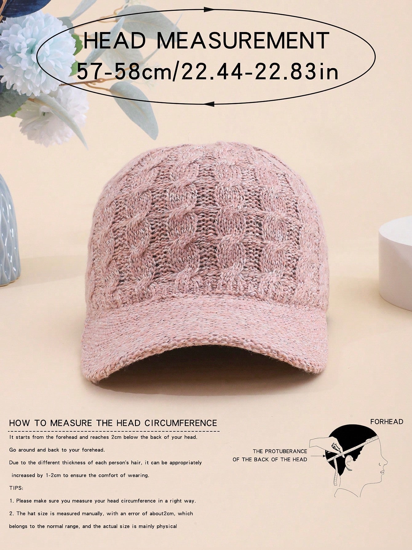 Casquette de baseball tricotée