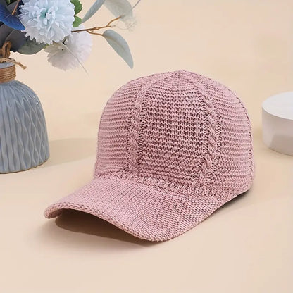 Knitted Baseball cap with glitter twist