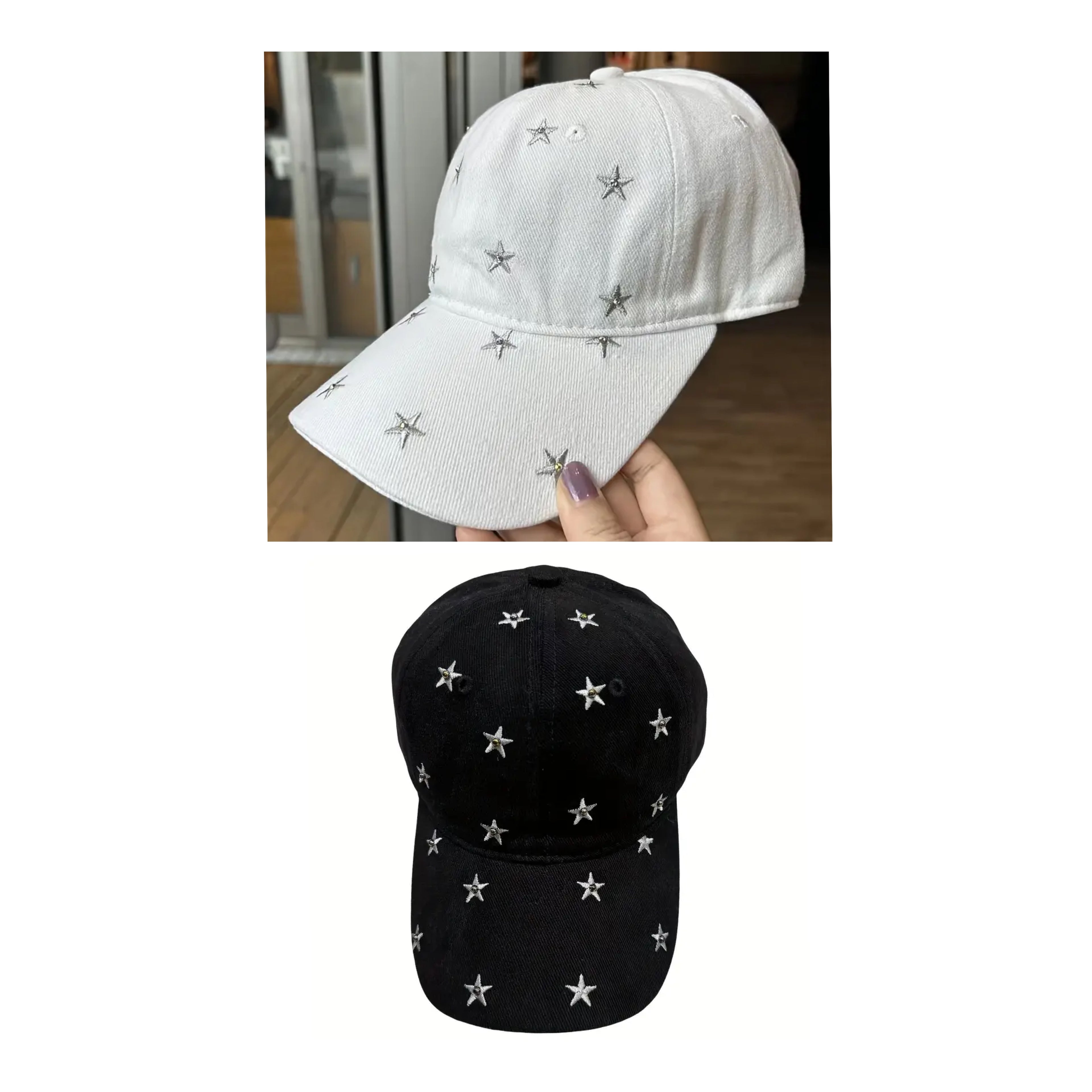 Casquette étoile brodée