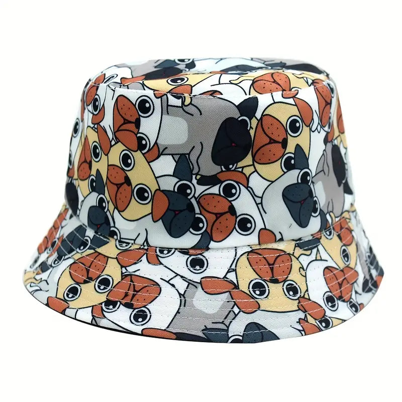 Chapeau bob à motif de carlin