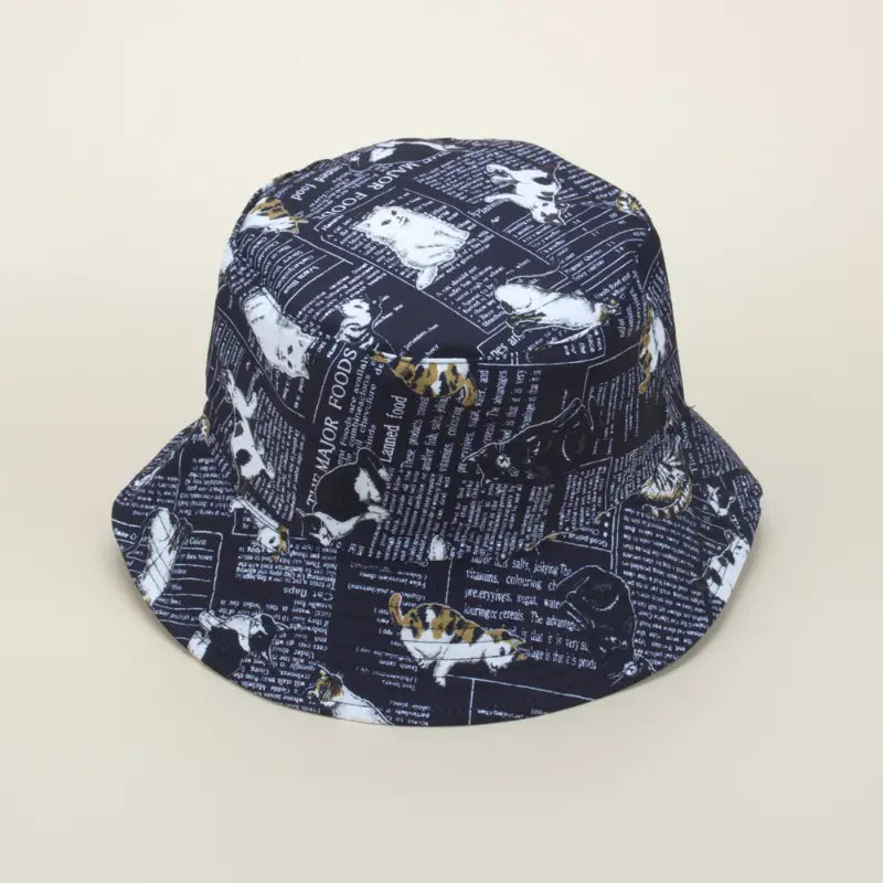 Letter Cat bucket hat