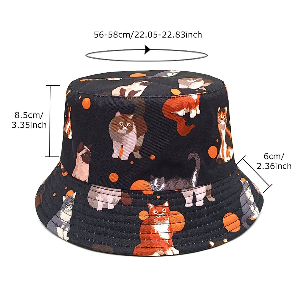 Cat bucket hat