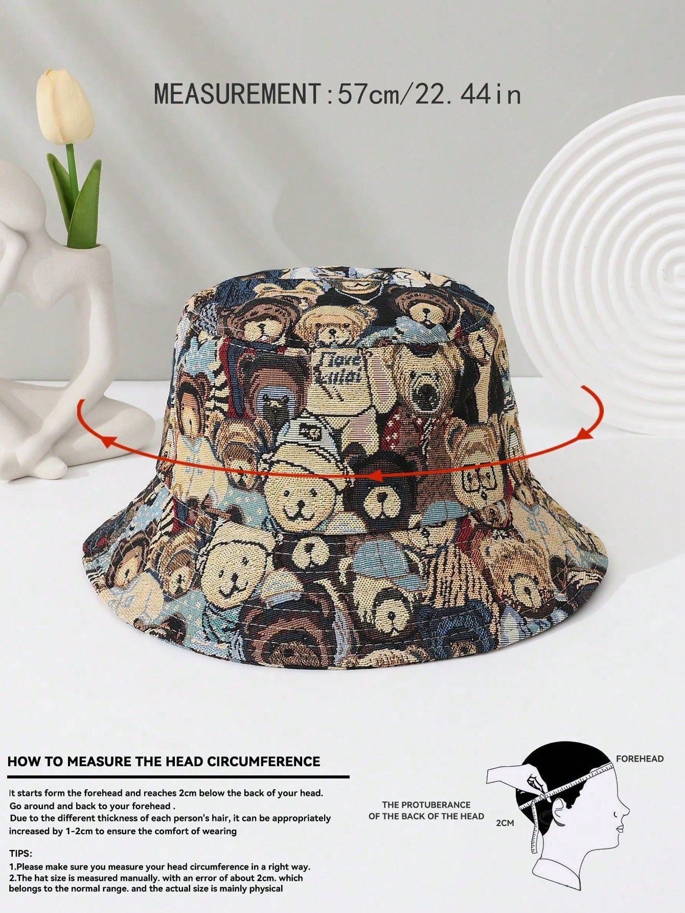 Teddy Bear bucket hat