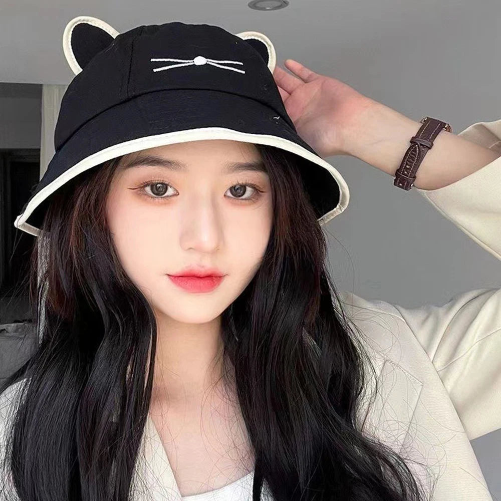 Chapeau bob avec oreilles de chat