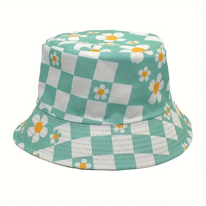 Floral daisy bucket hat