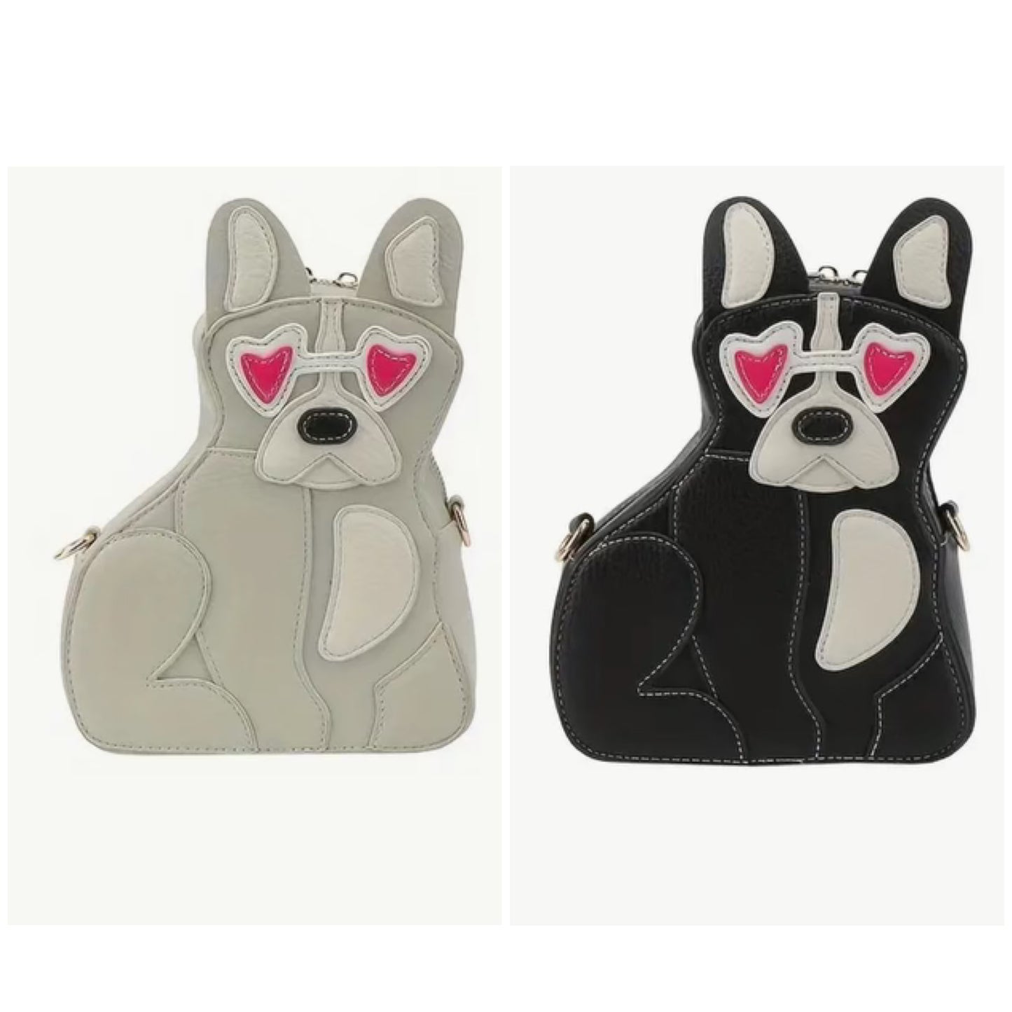 Dog shaped crossbody bag