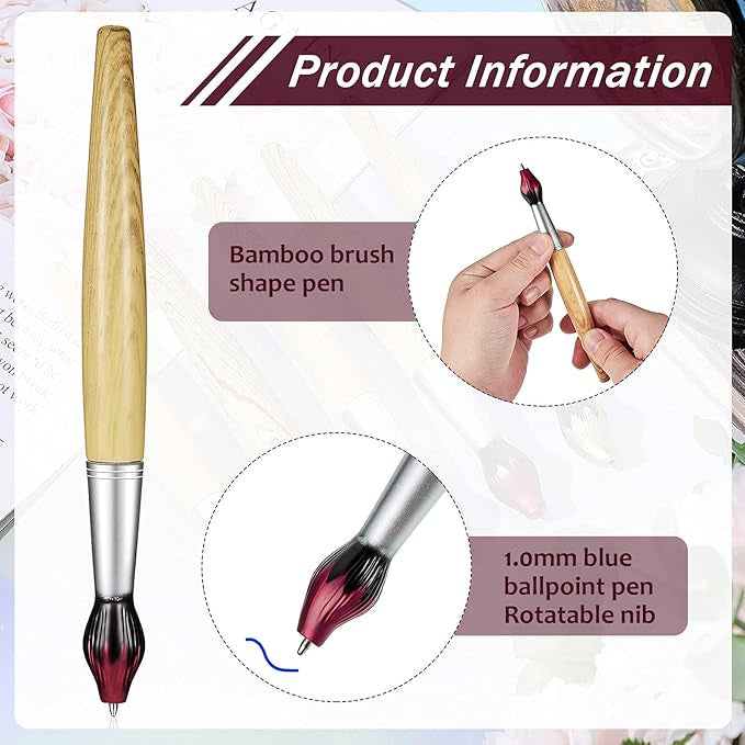 Stylo en forme de pinceau