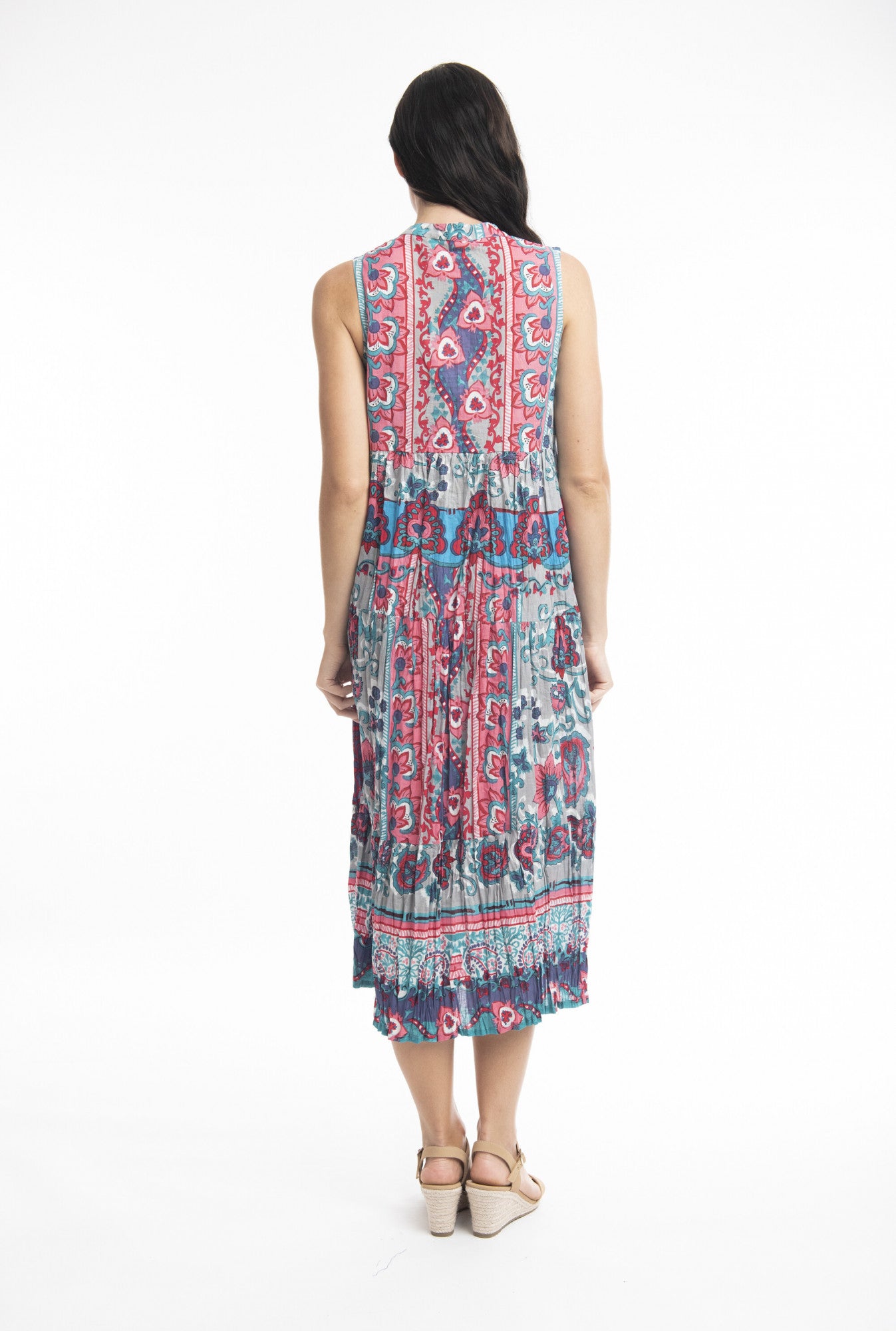 100% Organic Cotton VAROSHA Sleeveless Maxi Dress