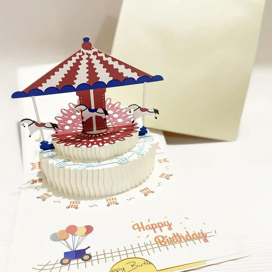 3D Greeting Card - Carousel