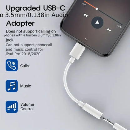 Handbag phone attachment (USBC/Lightning to Aux)